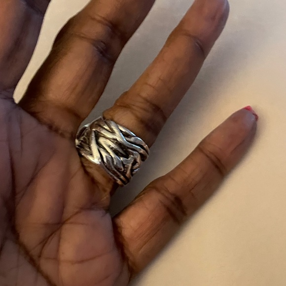 SILPADA Sterling Coin Pearl Mermaid ring EUC AUTHENTIC - Picture 7 of 8